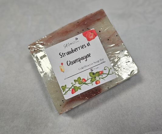 Strawberries and Champagne Soap bar