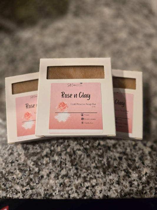 Rose and Clay Soap bar
