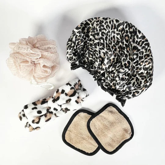 Leopard Bath Set